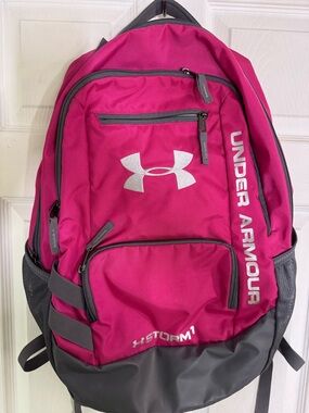 Under Armour Hot Pink and Gray Backpack